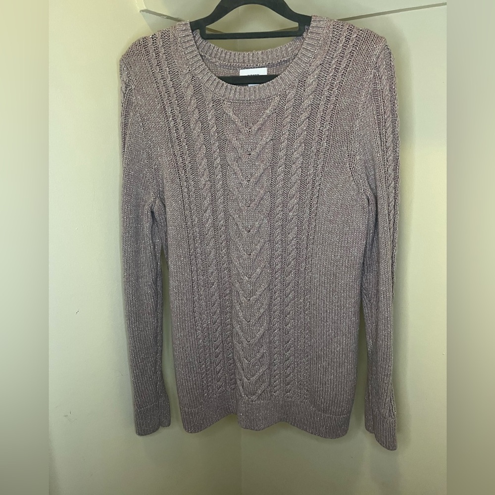 Old Navy lilac Cable Knit Sweater